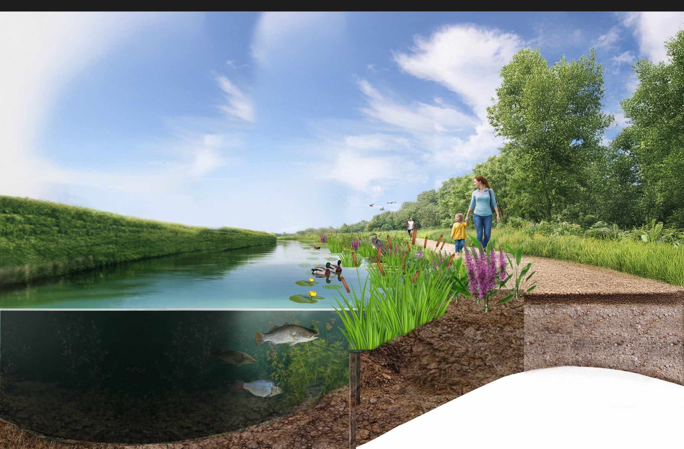 3D cross-section Kromme IJssel