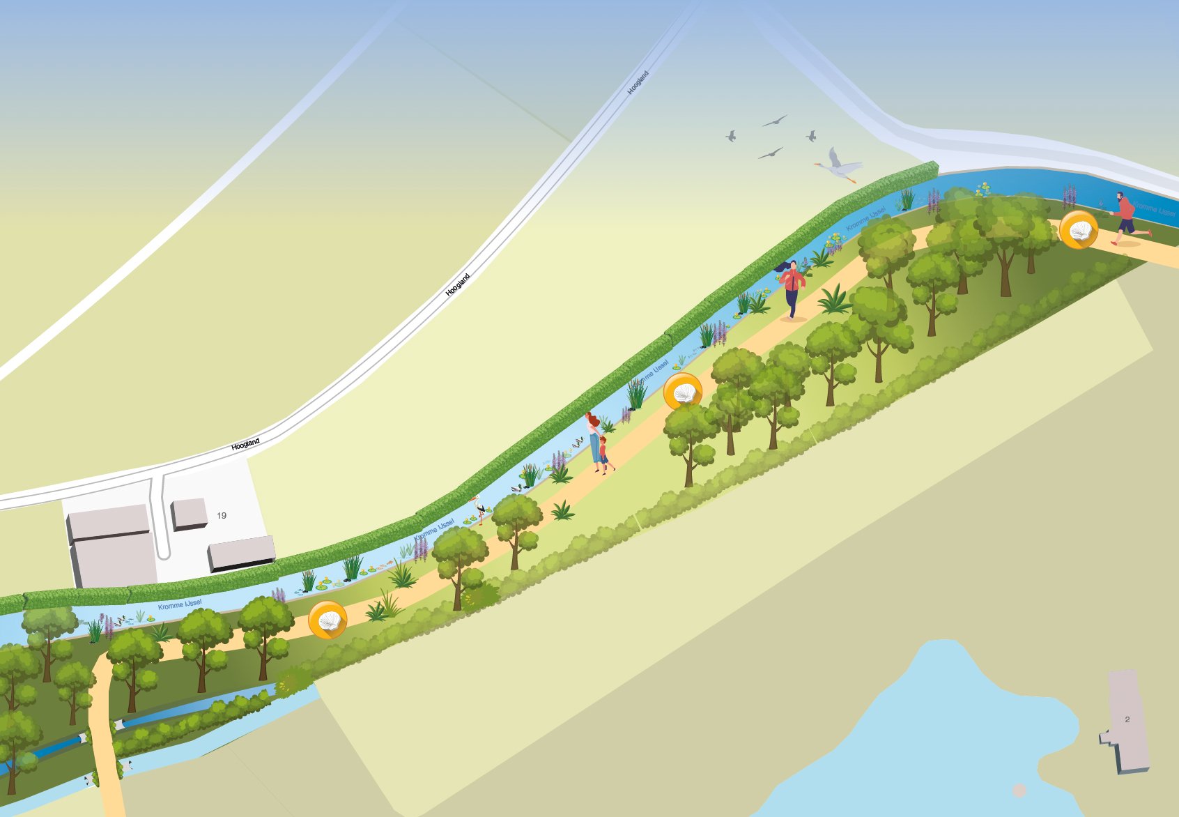 2D inrichtingskaart Kromme IJssel